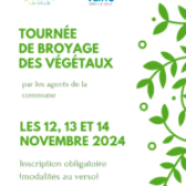 Prochaine tournée de broyage des végétaux en novembre